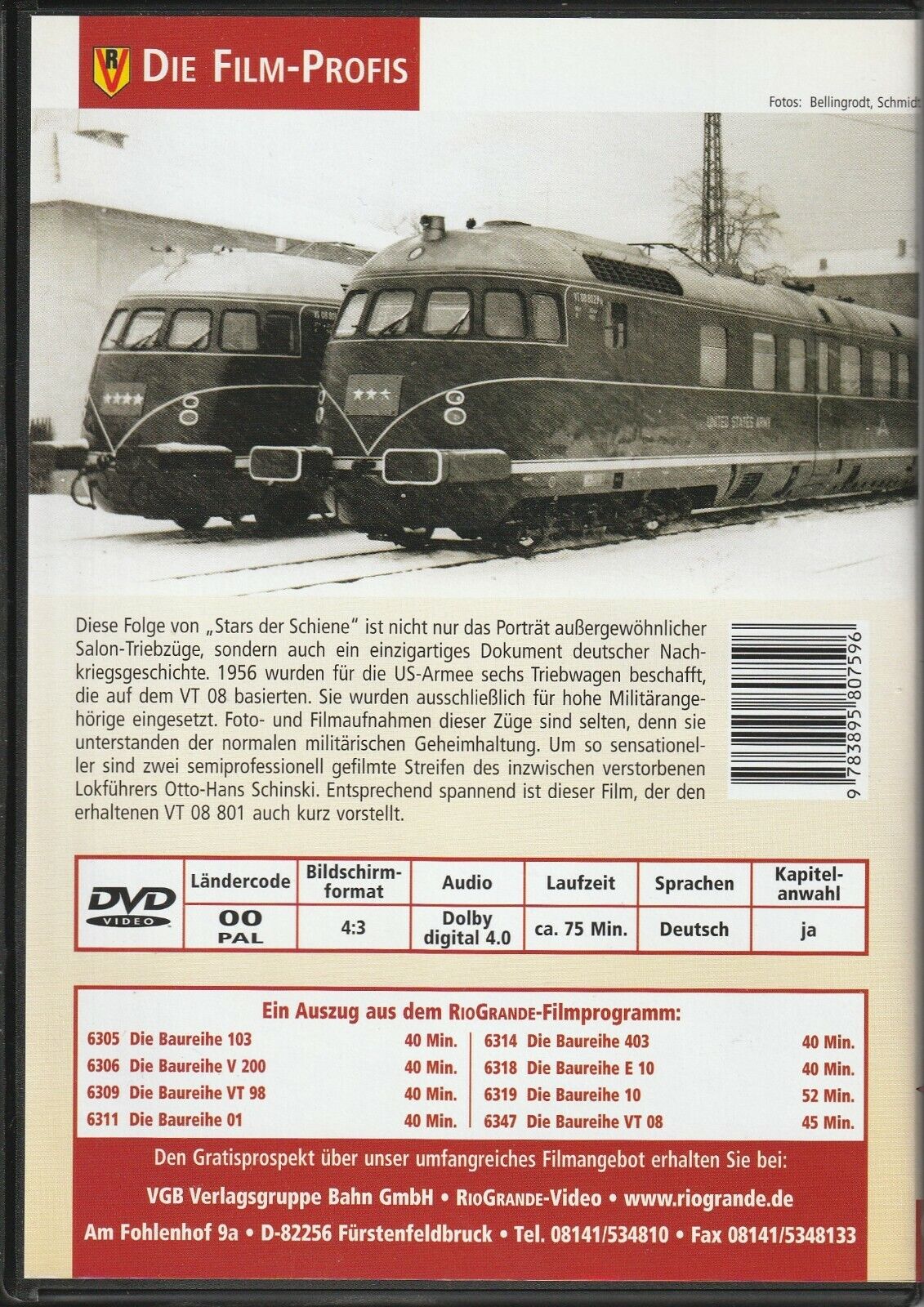 The Stars of Rail 54: The US Army Salon VT 08 | Railroad Train DVD