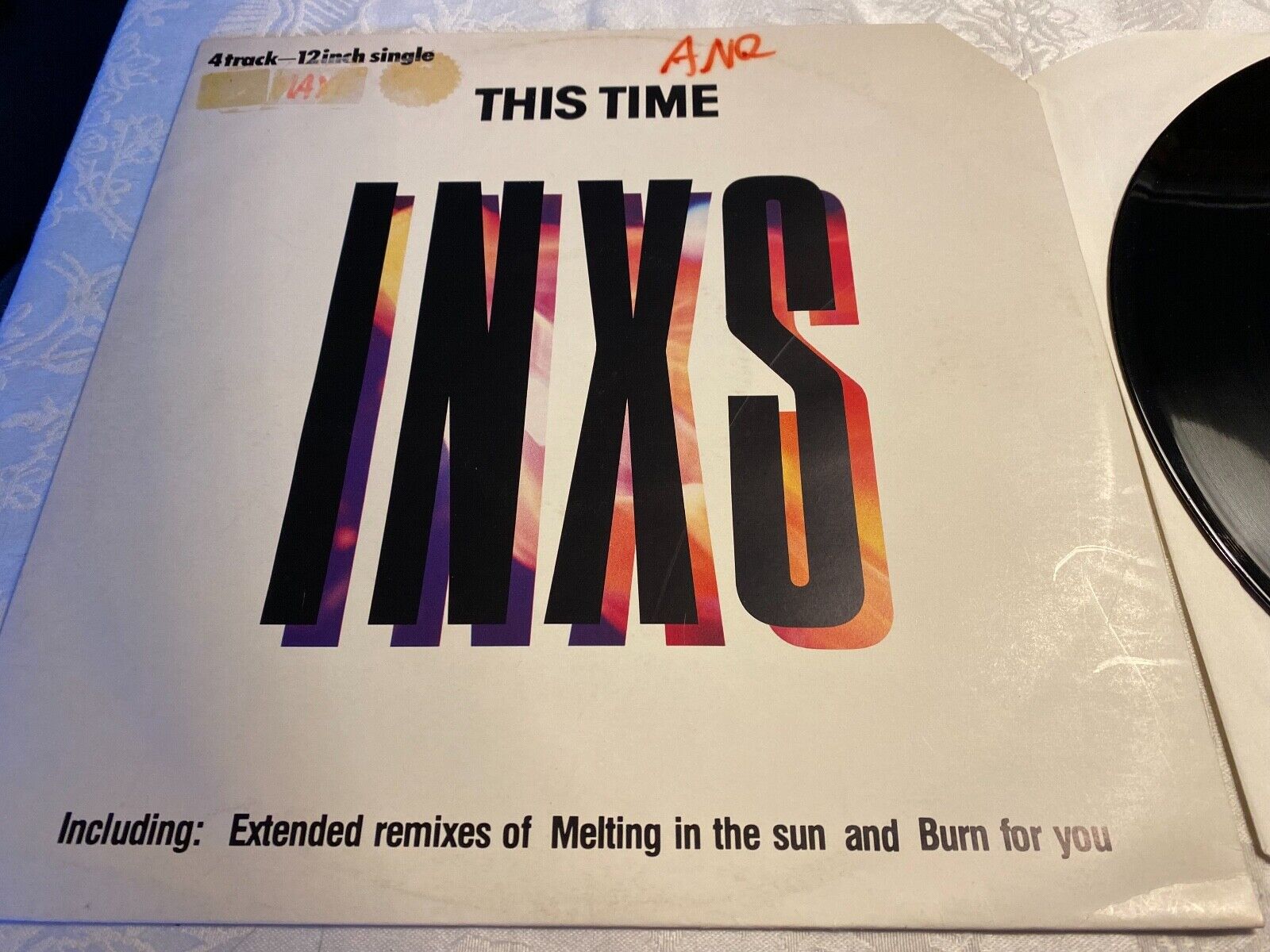 INXS "THIS TIME/I´M OVER YOU/MELTING IN THE SUN/BURN FOR YOU" 1985 12" MERCURY