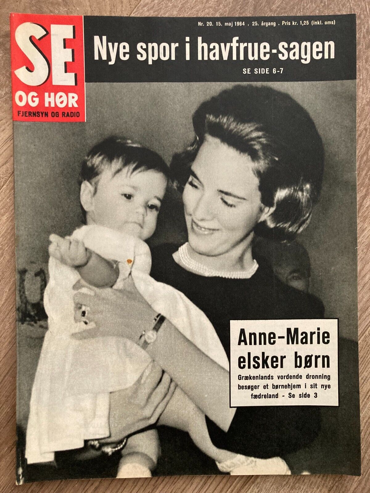 Greek King Constantine Queen Anne-Marie W Baby Danish Magazine 1964 Se og Hør