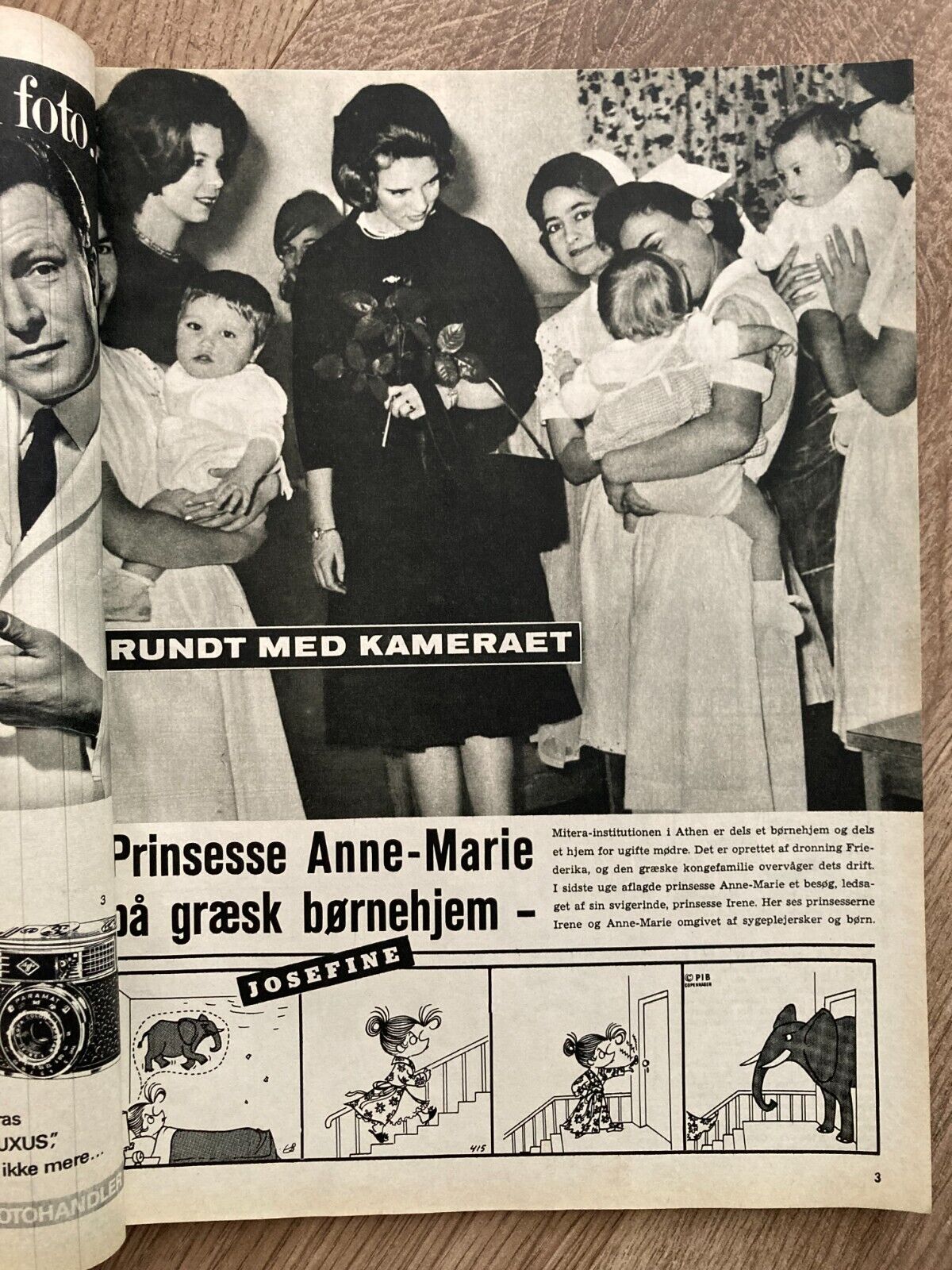 Greek King Constantine Queen Anne-Marie W Baby Danish Magazine 1964 Se og Hør