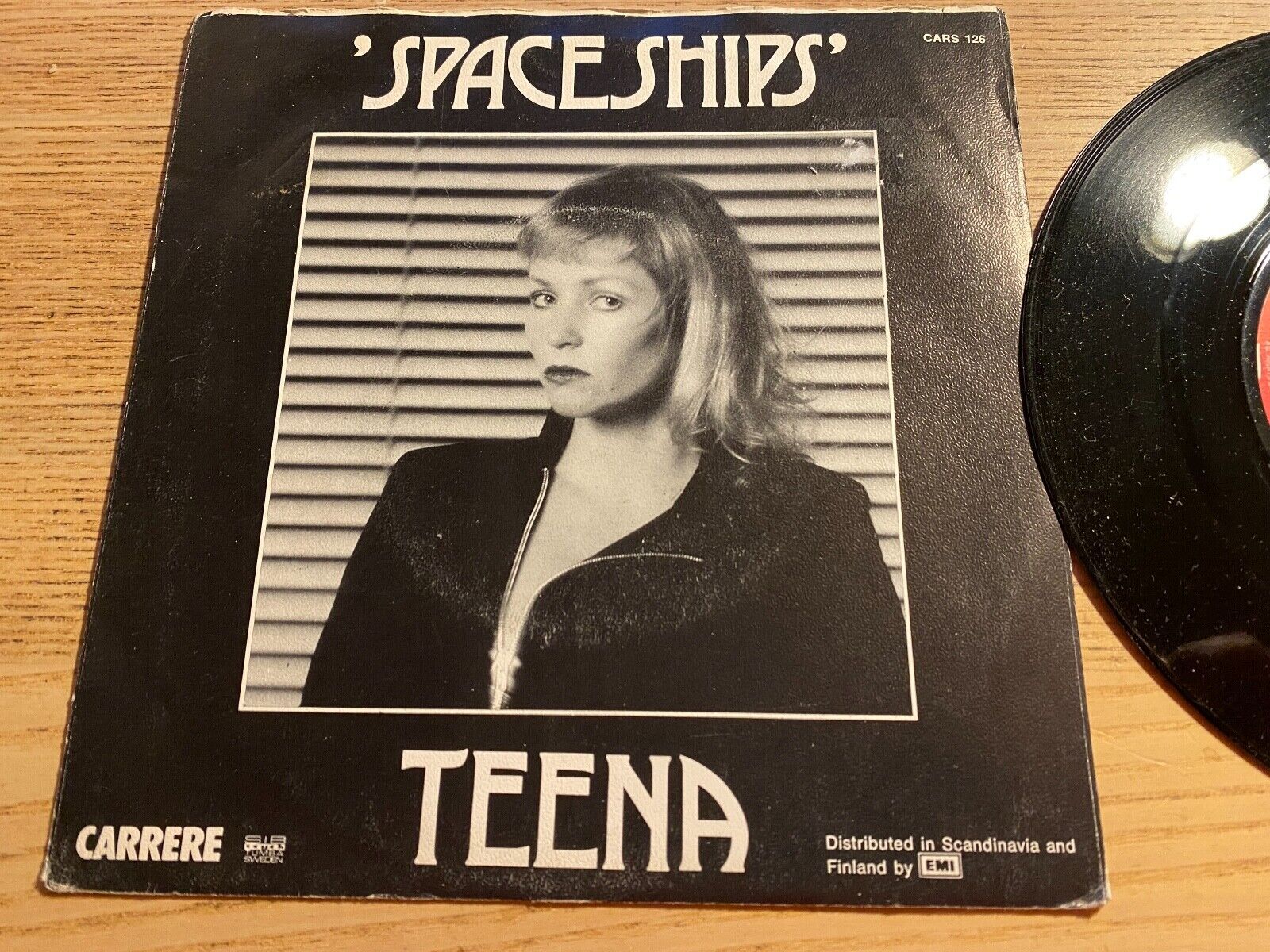 TEENA "SPACESHIPS" 1979 SWEDISH PRESSED 7" VINYL SINGLE CARRERE RECORDS NCB RARE