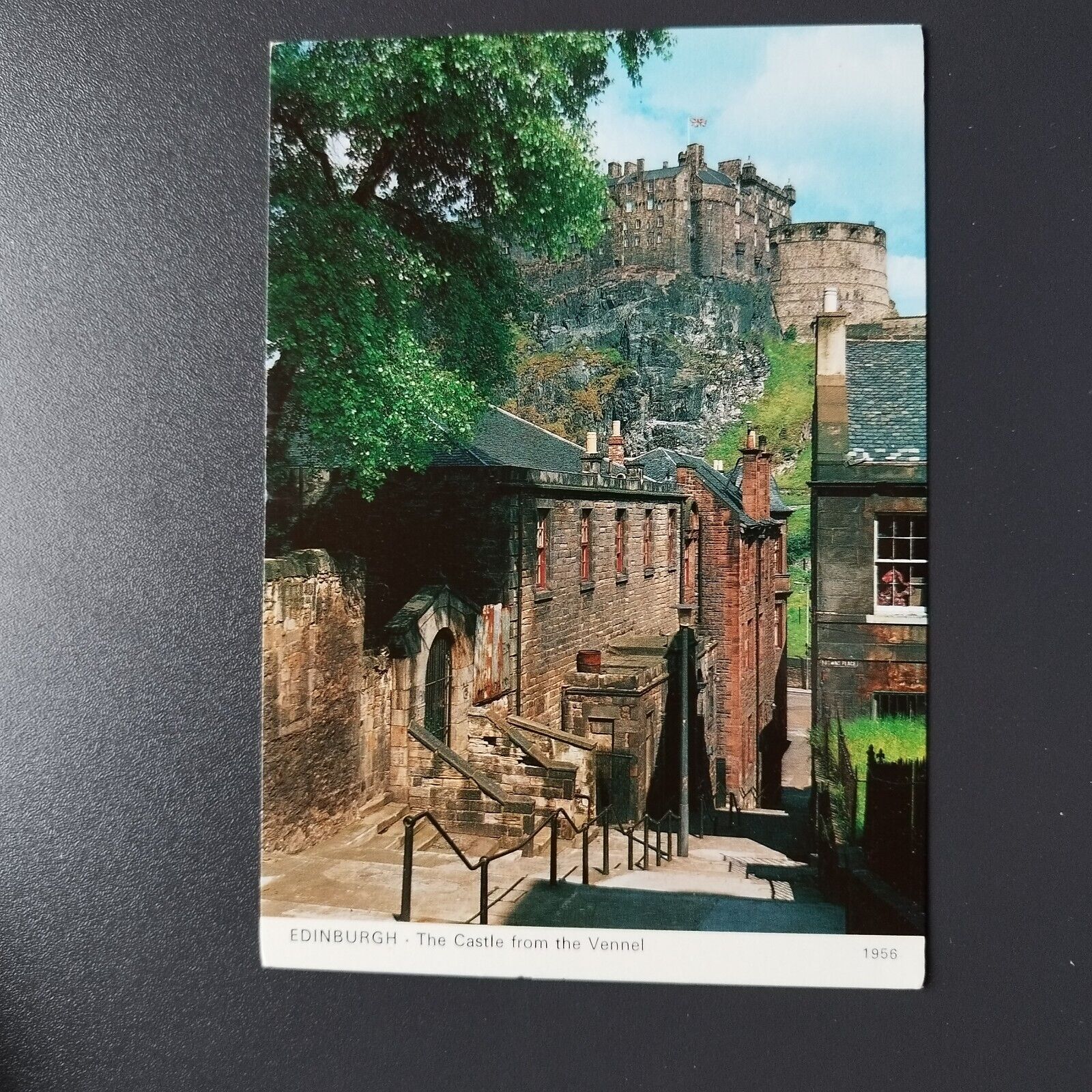 Scotland Edinburgh The Castle from the Vennel