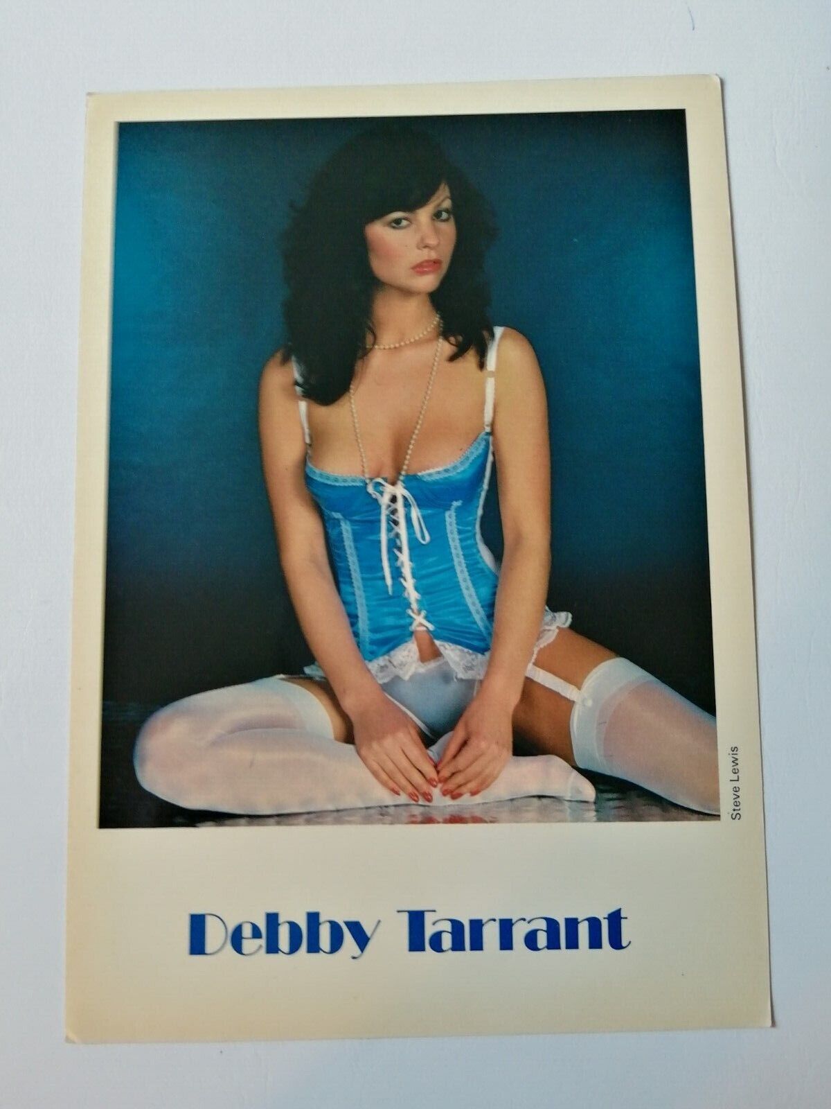 Vintage  English  model comp card from 1970s/1980sDebby Tarrant