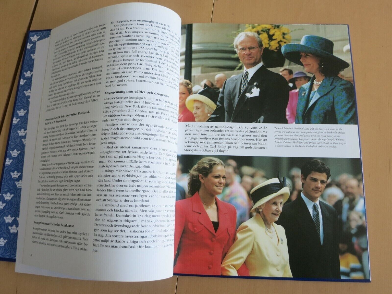 Queen SILVIA King CARL GUSTAF Princess VICTORIA MADELEINE PHILIP ROYAL Bog67