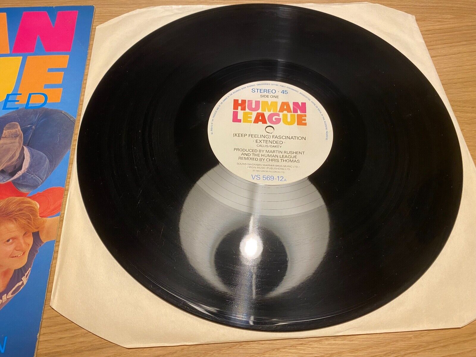 THE HUMAN LEAGUE "FASCINATION" 12" EXTENDED REMIX VIRGIN RECORDS UK 12" 1983**