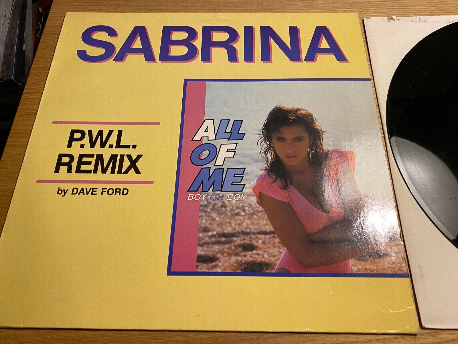 SABRINA "ALL OF ME" PWL REMIX 1988 MEGA RECORDS 12" MAXI 45 RPM DANISH PRESS NCB