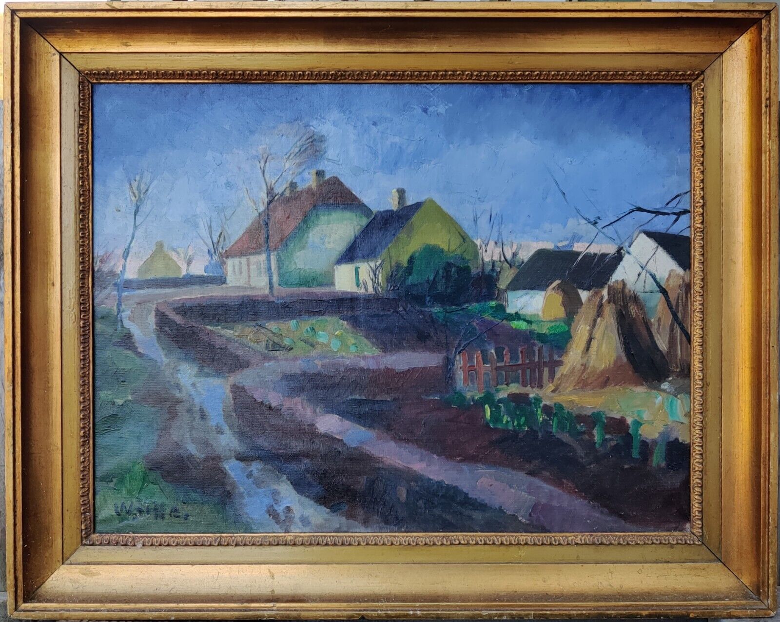 VILLAGE original oil painting