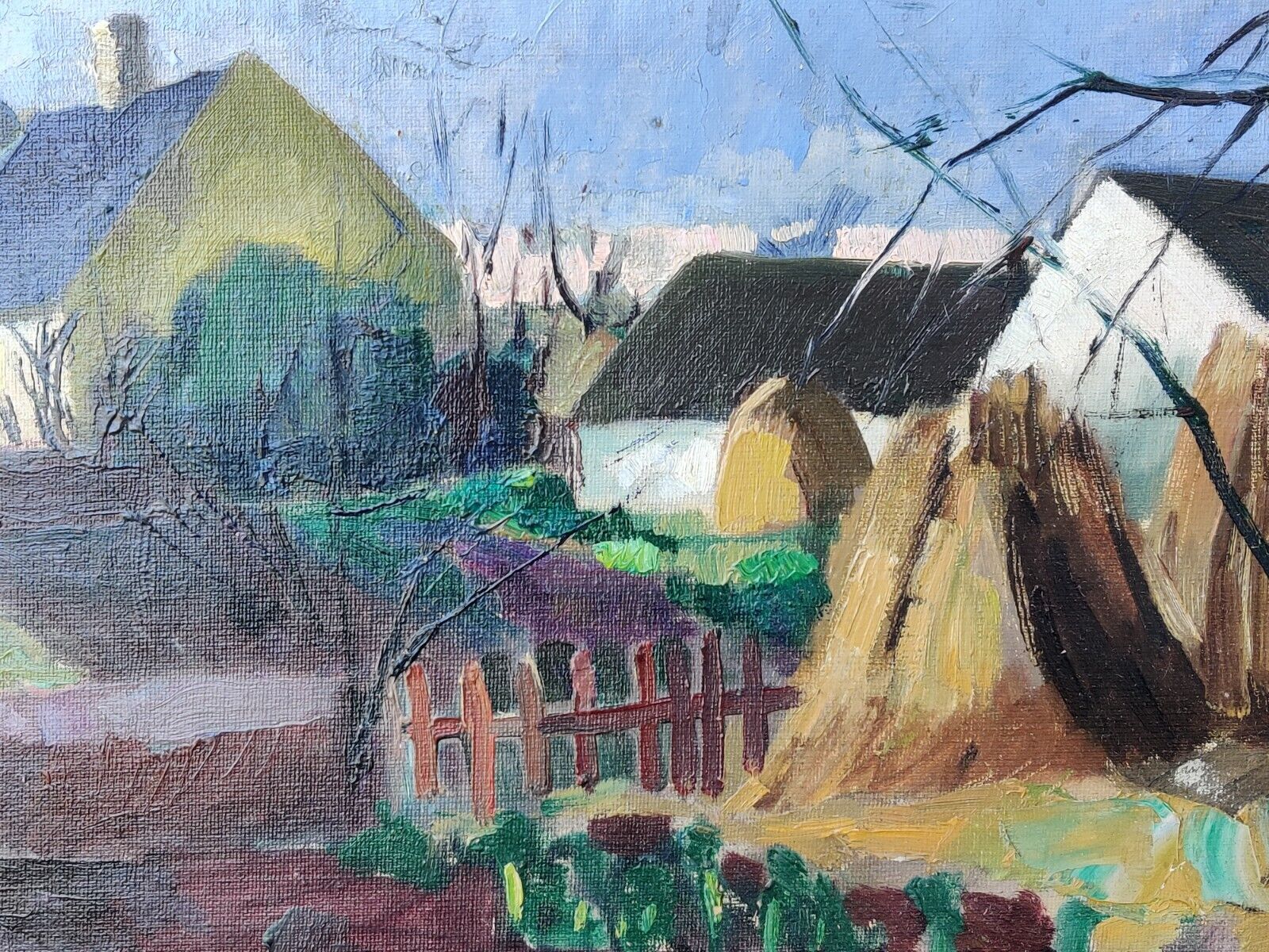 VILLAGE original oil painting