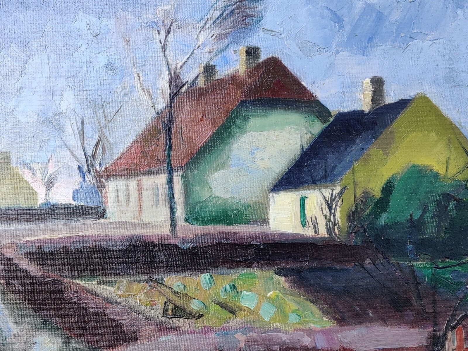 VILLAGE original oil painting