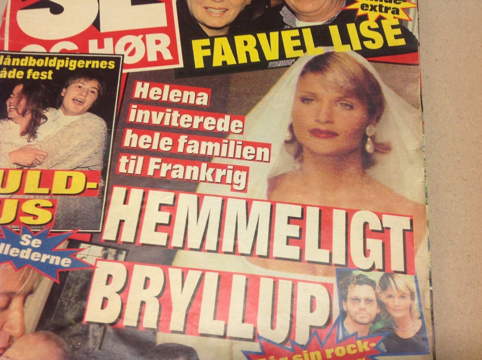 Helena Christensen Michael Hutchence Wedding Danish Magazine 1994 "Se og Hoer"