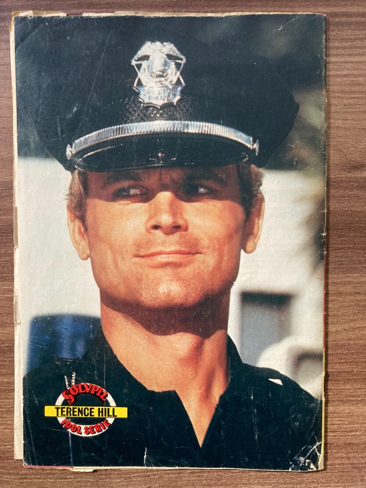 Terence Hill on the Back Cover Danish Magazine/Comic SØLVPIL 1977 17x25cm