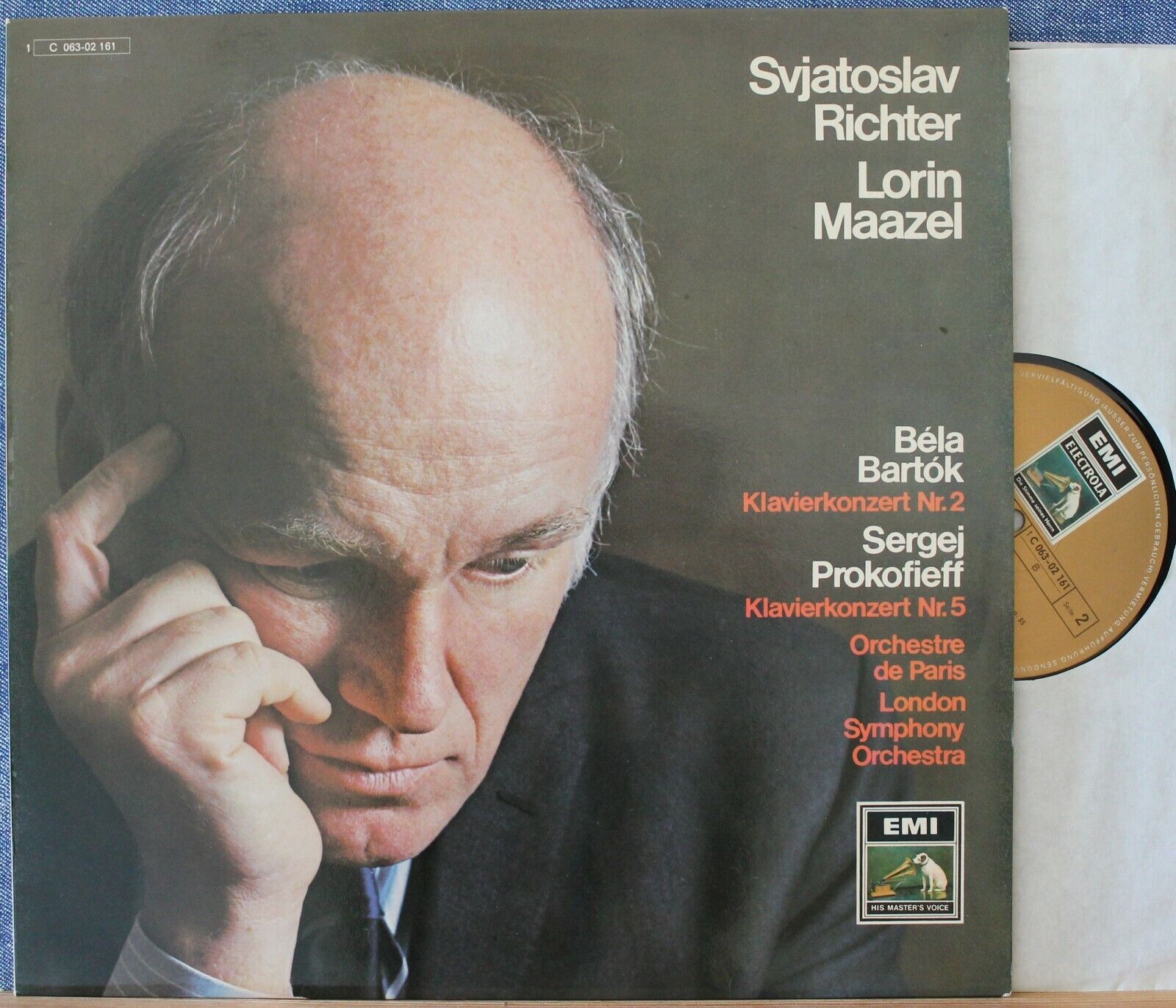 Richter+Maazel Bartok+Prokofiev (Piano concertos) EMI 063-02 161 NM