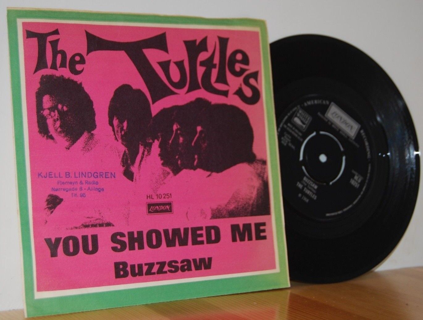 The TURTLES You Showed Me / Buzzzsaw PS Picture Sleeve HLU 10251 7'' 45 vinyl