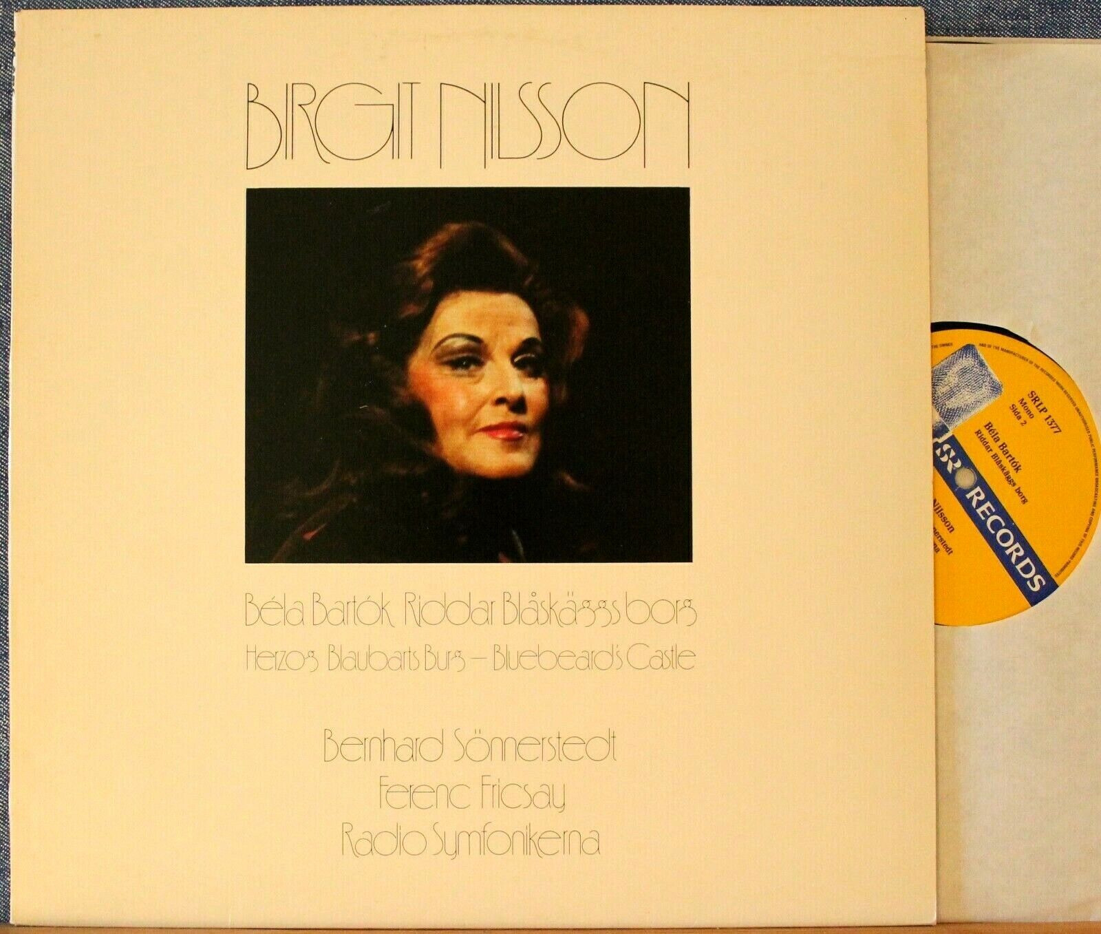 Fricsay (w Nilsson; Sönnerstedt) Bartok (Bluebeard's Castle) SR SRLP 1377 NM