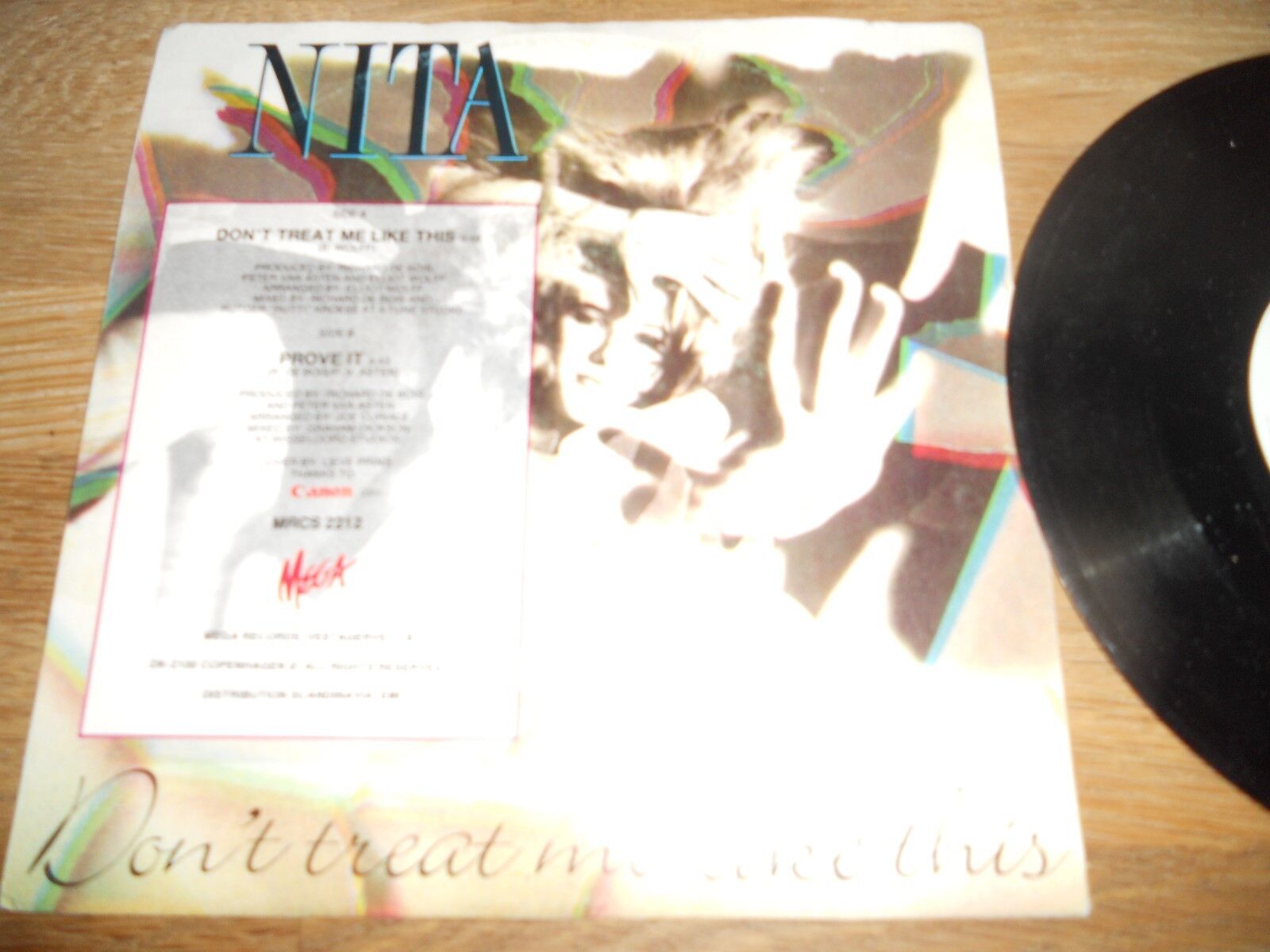 NITA DONT TREAT ME LIKE THIS 1987 MEGA RECORDS NCB RARE DANISH VINYL SINGLE NCB*