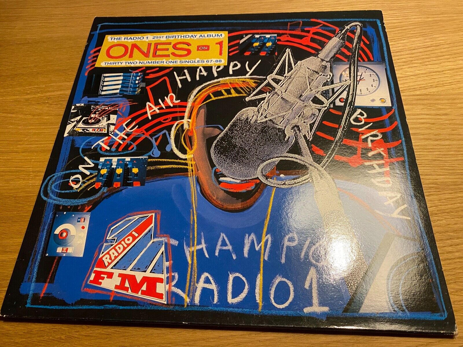 THE RADIO 1 21 ST BIRTHDAY ALBUM ONES ON 1 BBC 1988 32 TRACKS UK PRESS 2 X LP