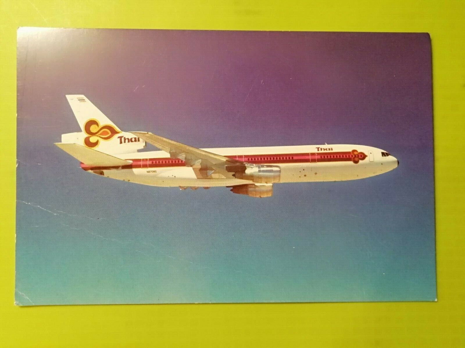 Aviation Postcard Thailand DC-10-30 Unused postcard