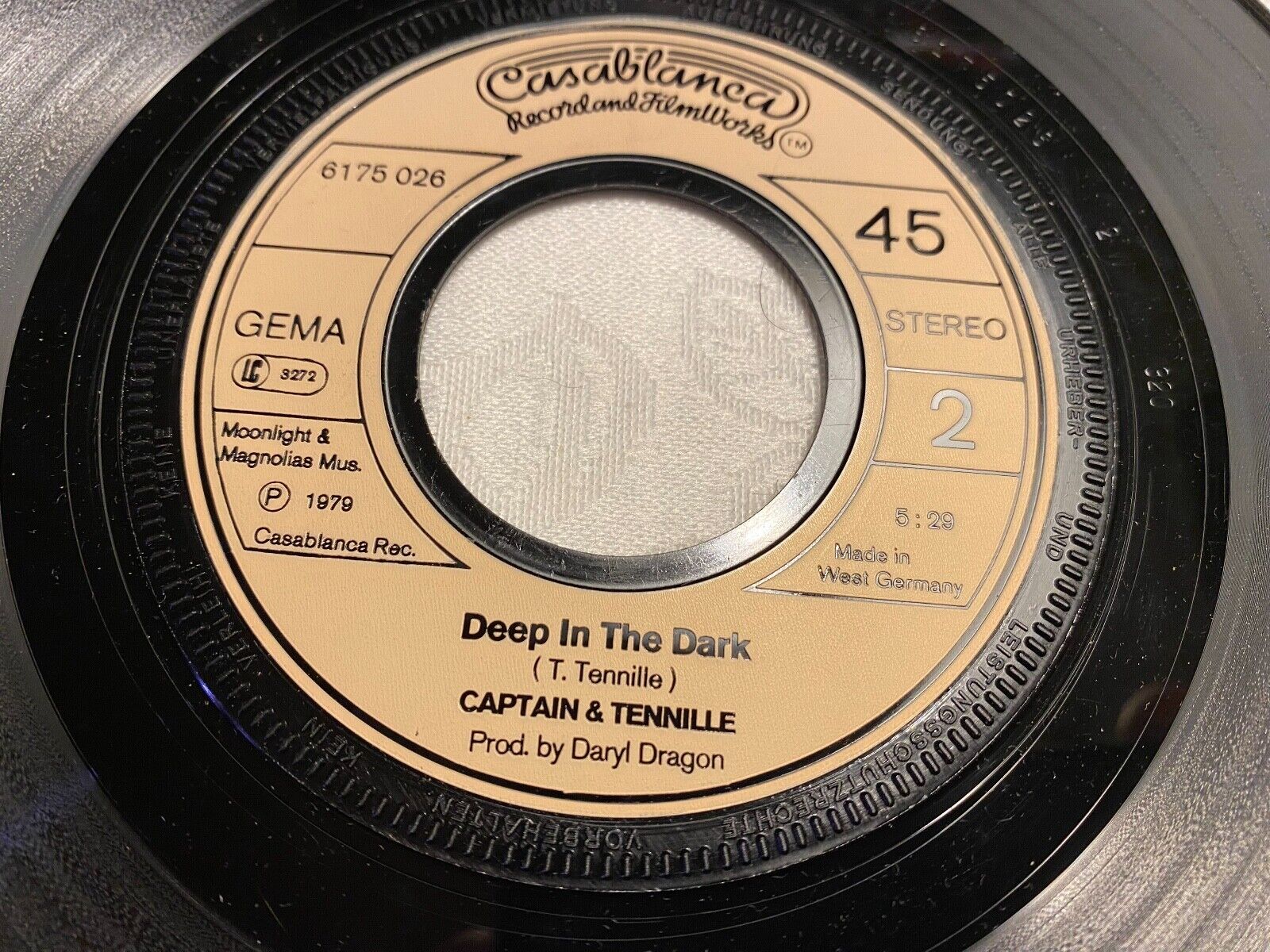 CAPTAIN  TENNILLE "DO THAT TO ME ONE MORE TIME/DEEP IN THE DARK"1979 CASABLANCA