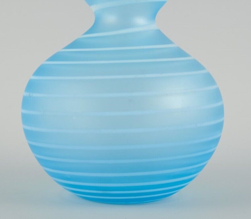 Trine Drivsholm Danish glass artist Unique hand-blown art glass vase