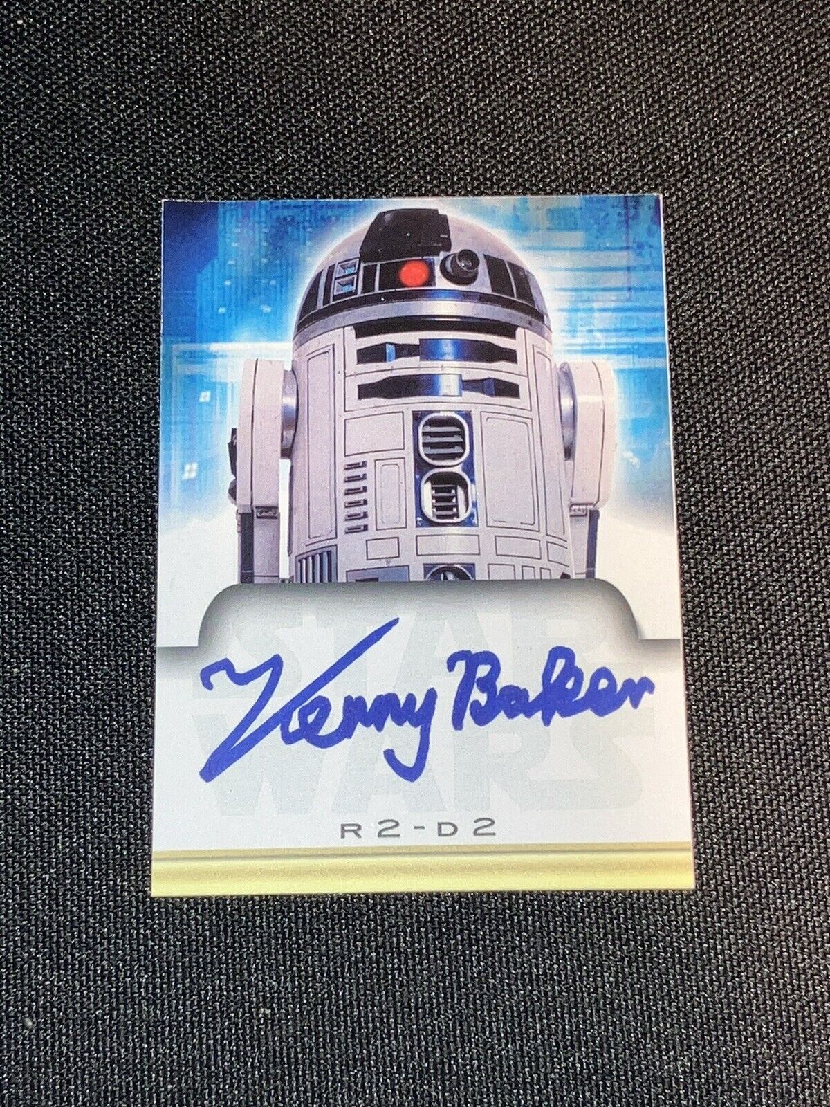 Star Wars Hand Signed R2-D2 Autograph Custom Card - Kenny Baker