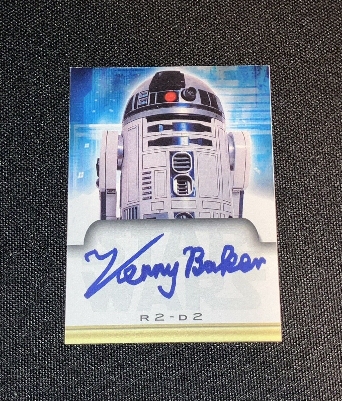 Star Wars Hand Signed R2-D2 Autograph Custom Card - Kenny Baker