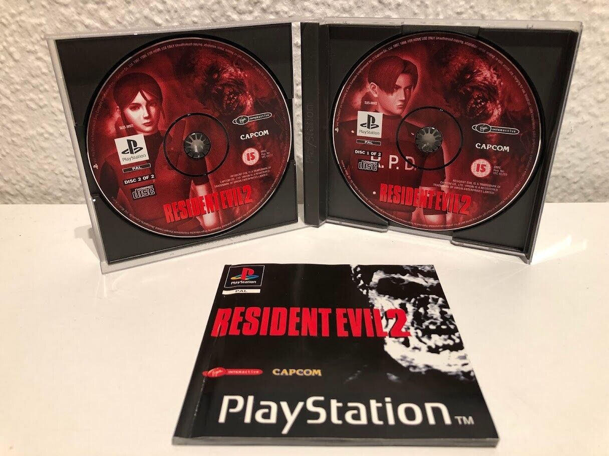 Resident Evil 2 (Sony PlayStation 1) - CIB 2 dics