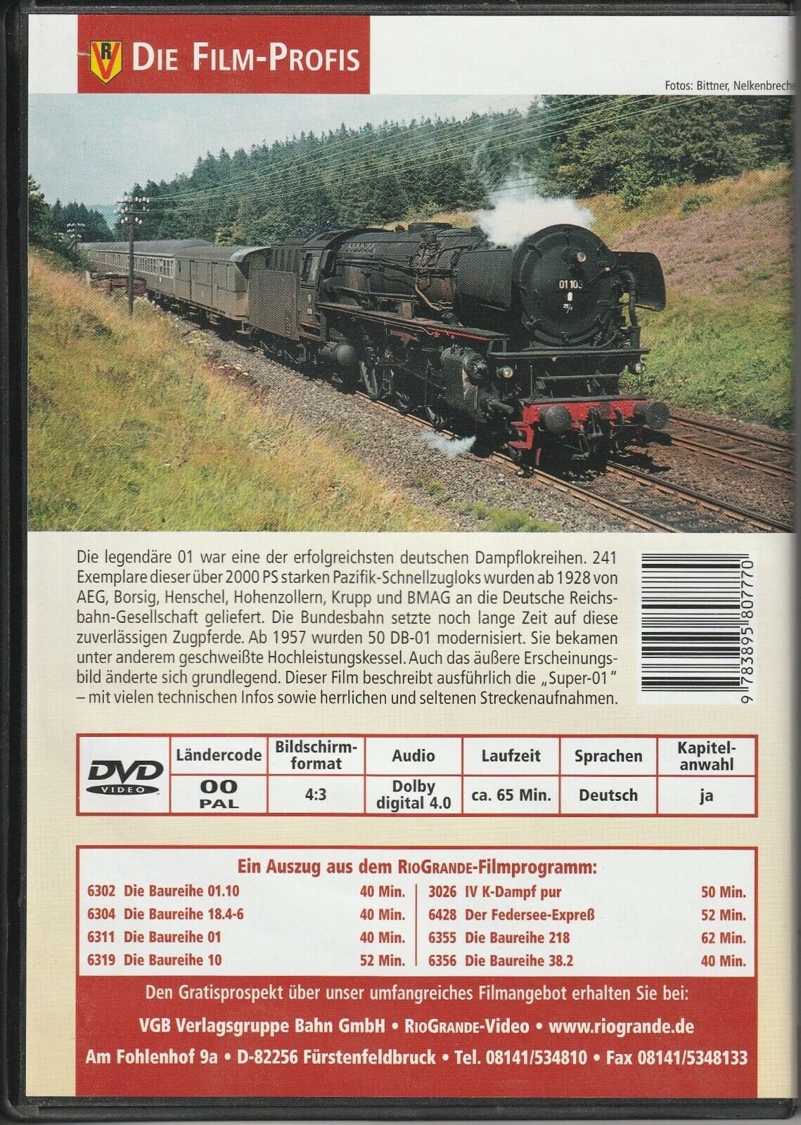 The Stars of Rail 57: The New Building Boilers-01 of the DB | Railway Steam Locomotive DVD