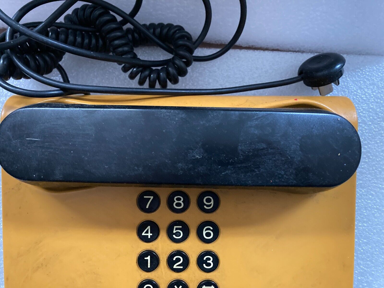 DanMark Retro Vintage Danish Design 1980s Yellow Desk Landline Phone