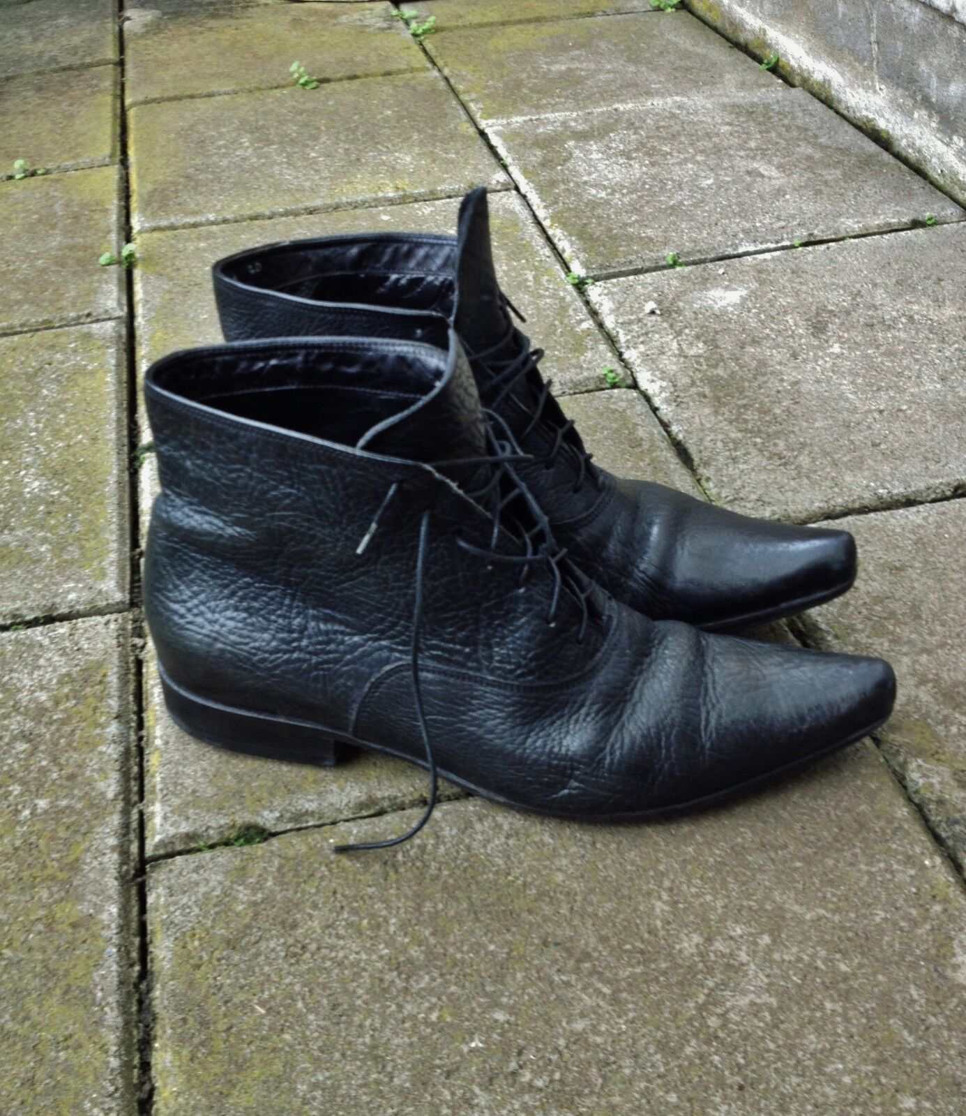 GIANNI BARBATO Black Leather Ankle Boots M - EU 40 (US 7)