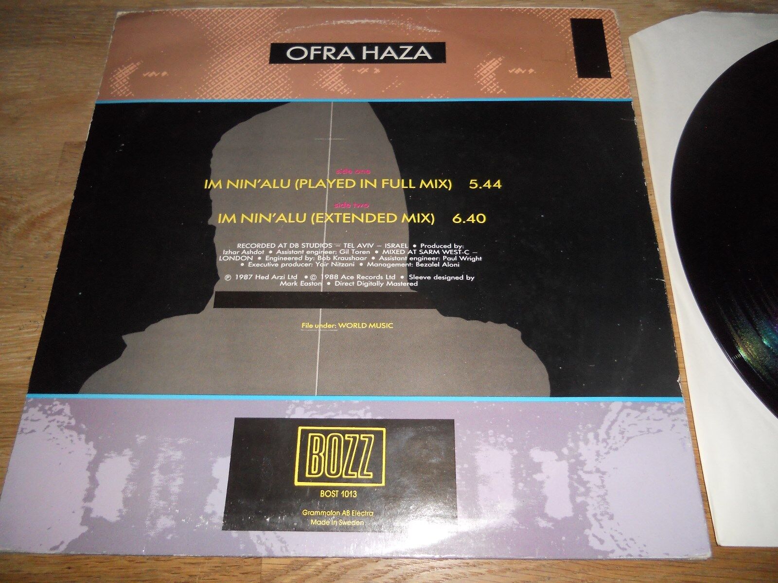 OFRA HAZA "IM NIN´ ALU" 1988 NCB SCANDINAVIAN PRESSED BOZZ RECORDS BIEM/NCB RARE