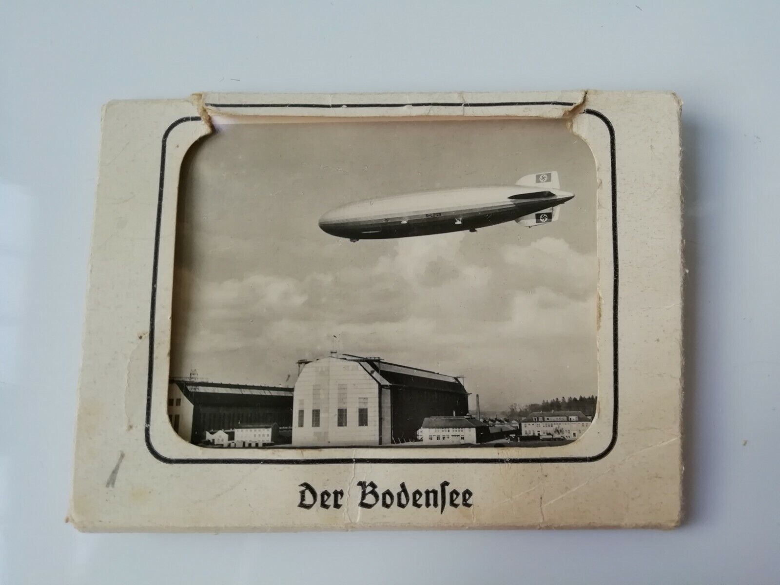 Vintage folder with 12 small photos of Der Bodensee /GermanyZeppelin 1930's