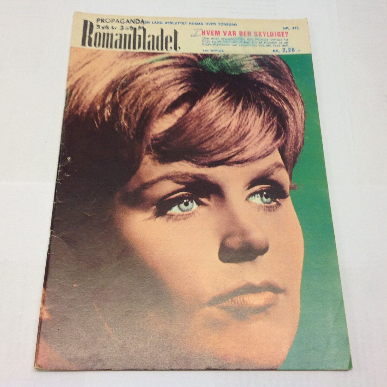 Lee Remick On The Front Cover Photo Vintage 1960s Danish Magazine Romanbladet