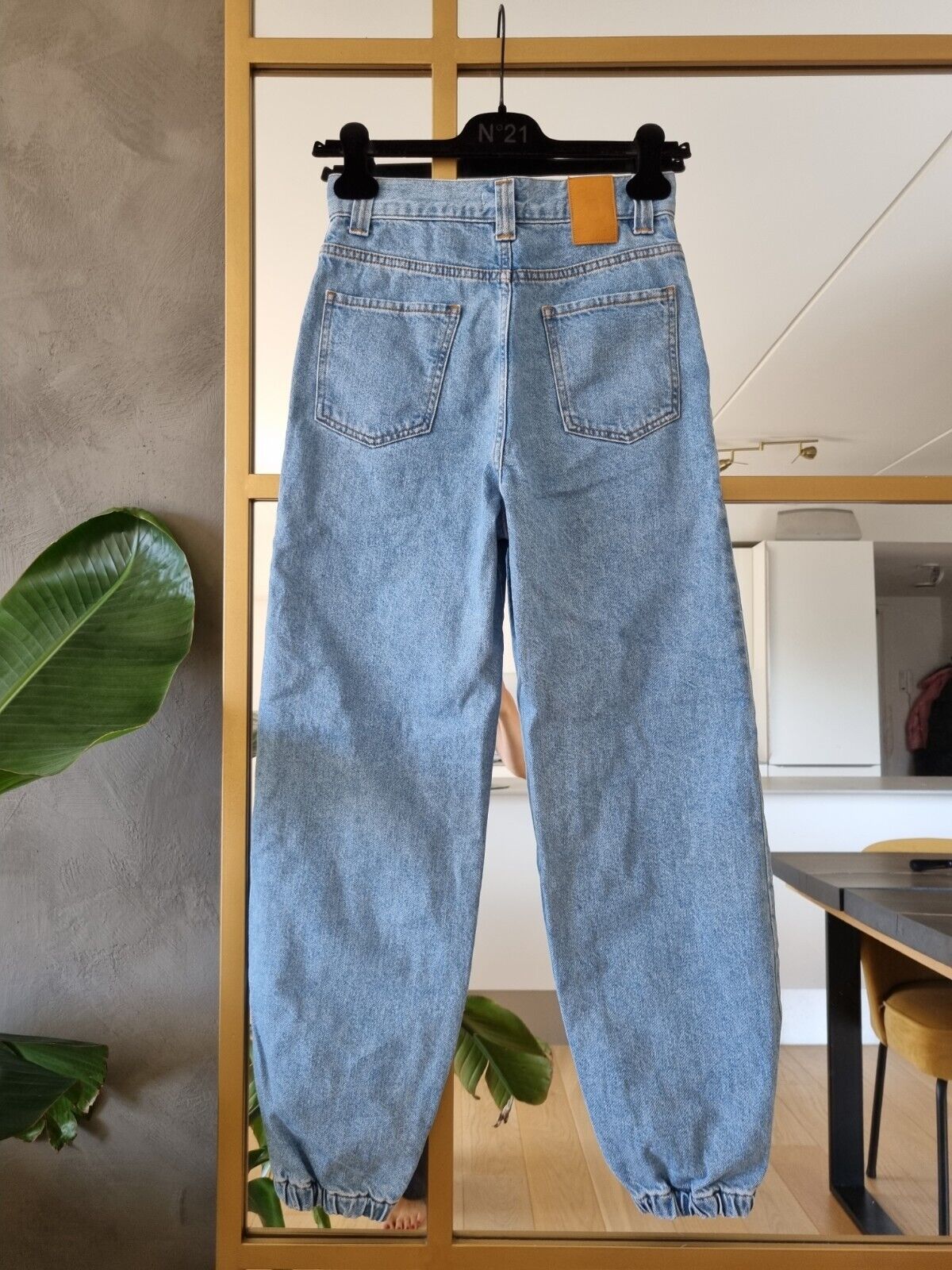 **SANDRO** Blue Denim Cargo Jeans Size 34