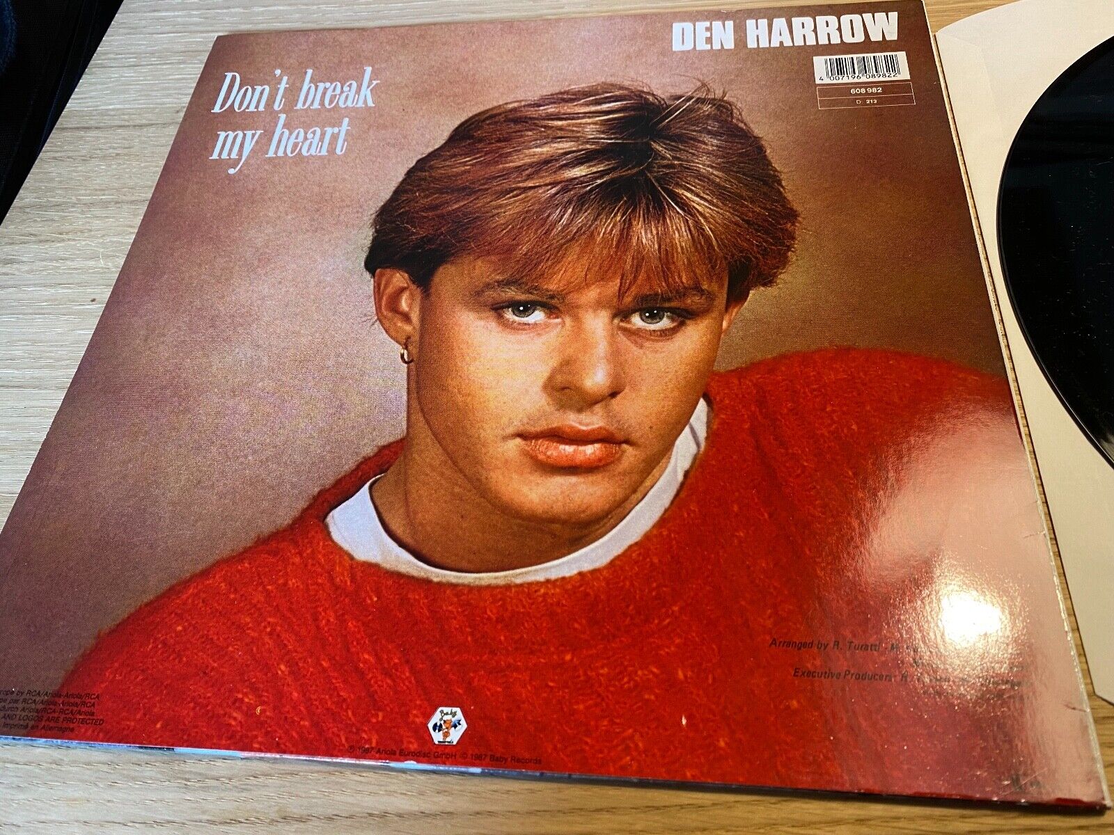 DEN HARROW "DON´T BREAK MY HEA MIX 1987 VINYL MAXI SINGLE 12" VINYL BABY RECORDS