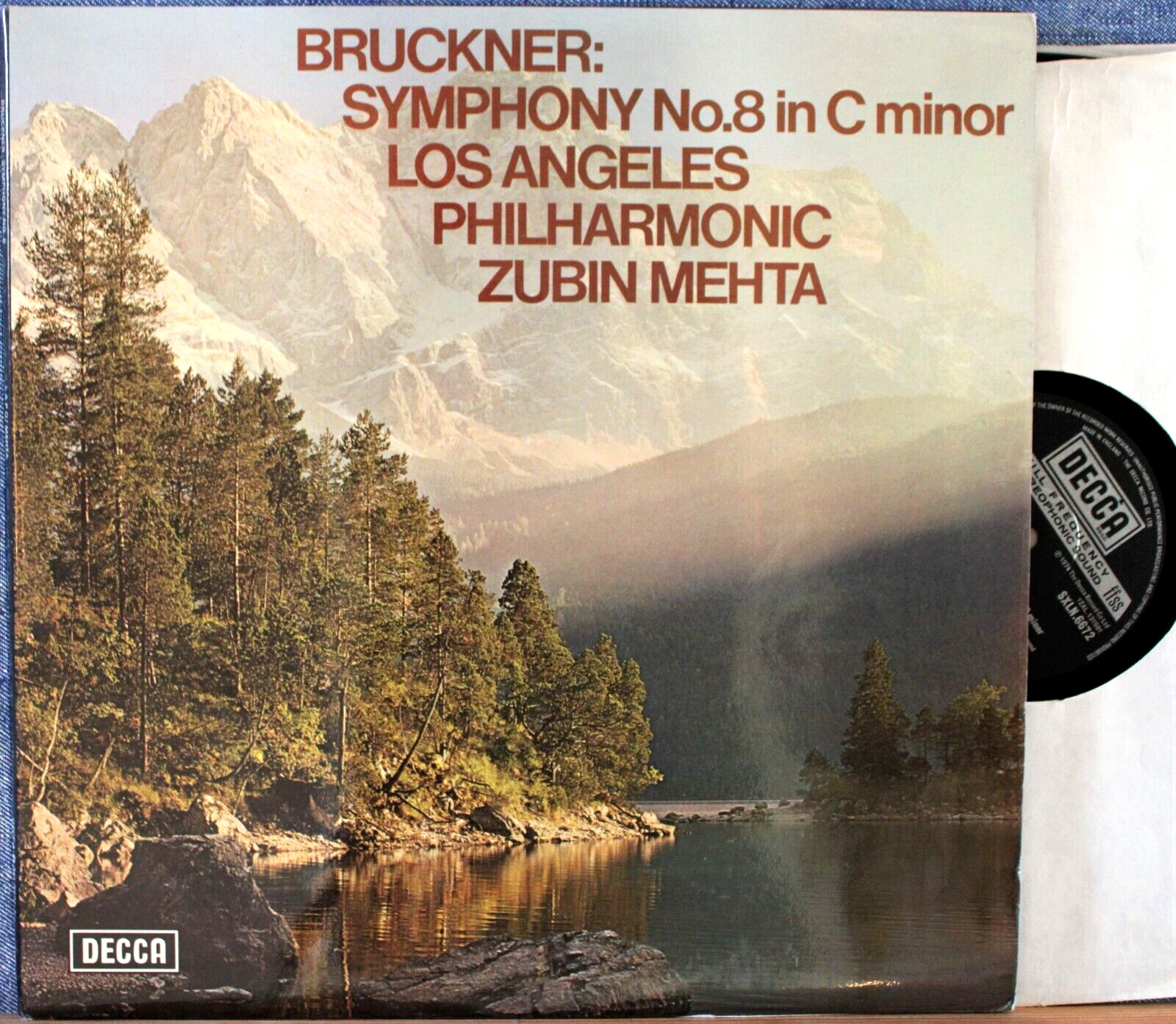 Mehta Bruckner (Symphony 8) Decca SXL 6671-2 (2) NM