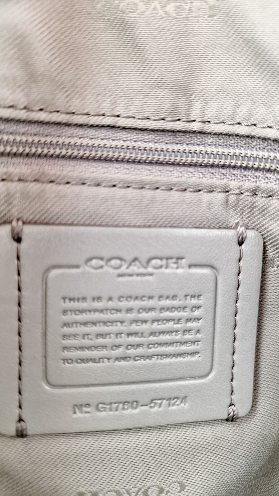 Coach Edie Shoulder Bag 28 Grey Pebble Leather Handbag Coach 57124