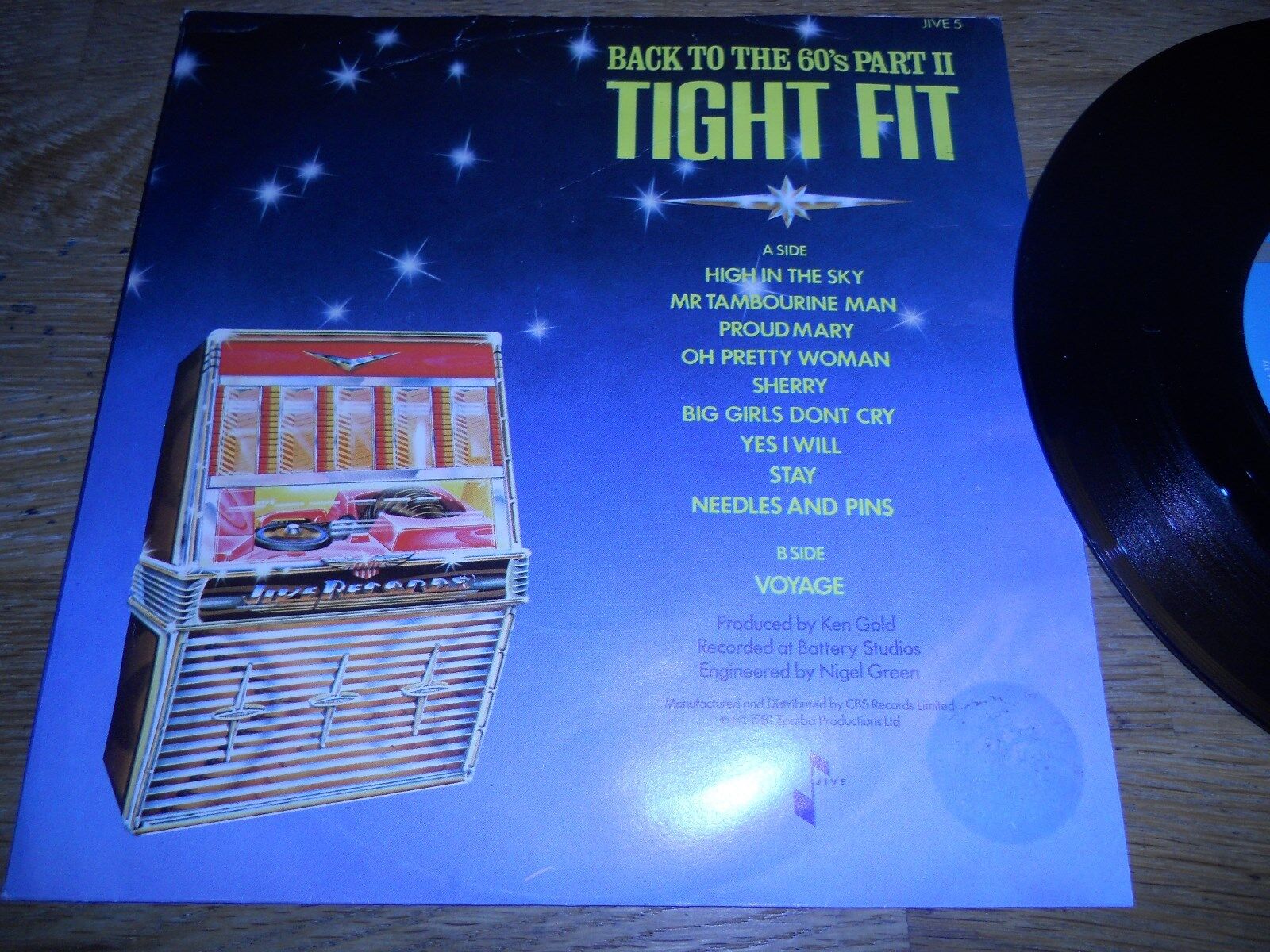 TIGHT FIT "BACK TO THE 60´S PART 2" NCB NORDIC PRESSED 1981 SINGLE MEGAMIX TRACK