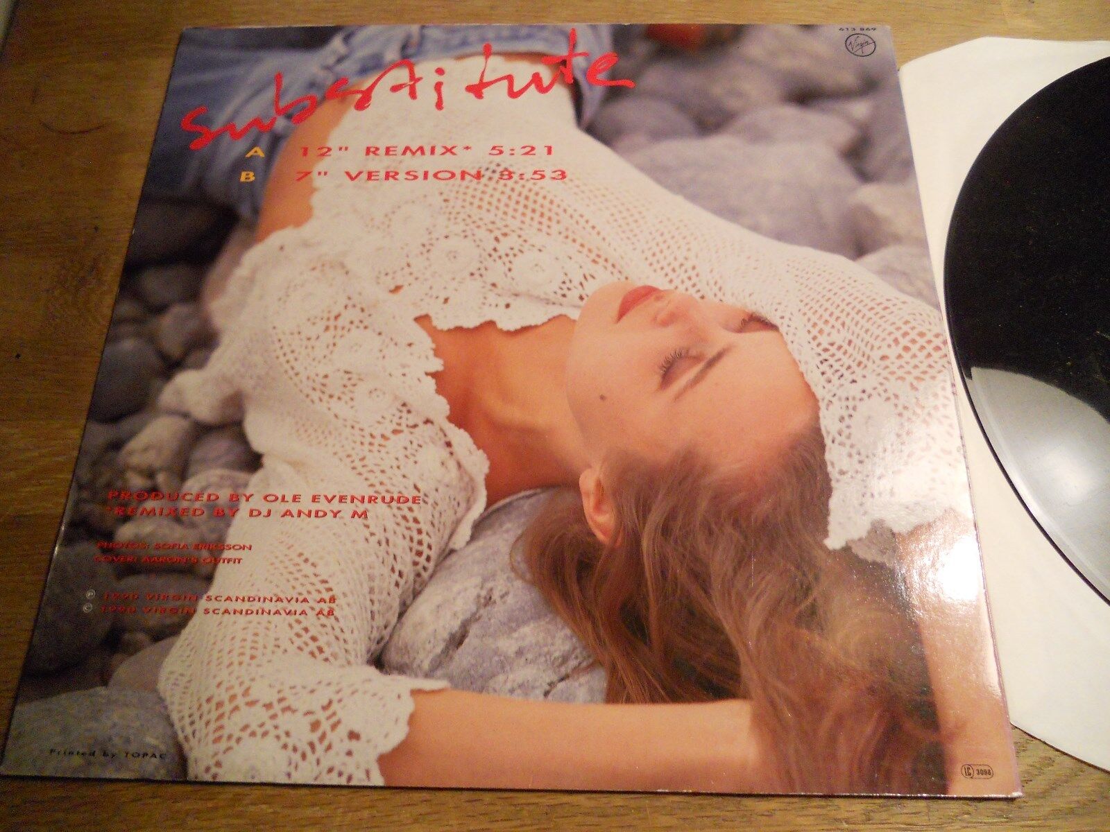 IZABELLA SUBSTITUTE 1990 MAXI SINGLE VIRGIN SCANDINAVIA AB 12 INCH  7 INCH MIX