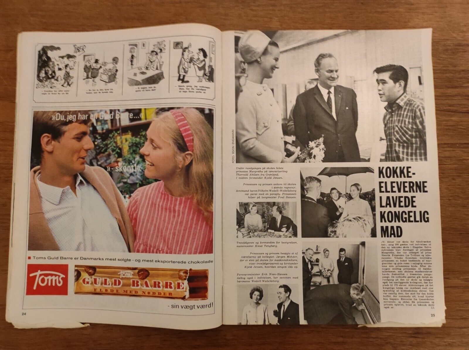 JACQUELINE ONASSIS Princess Benedikte MARGRETHE 1968 RARE Danish Magazine BB52