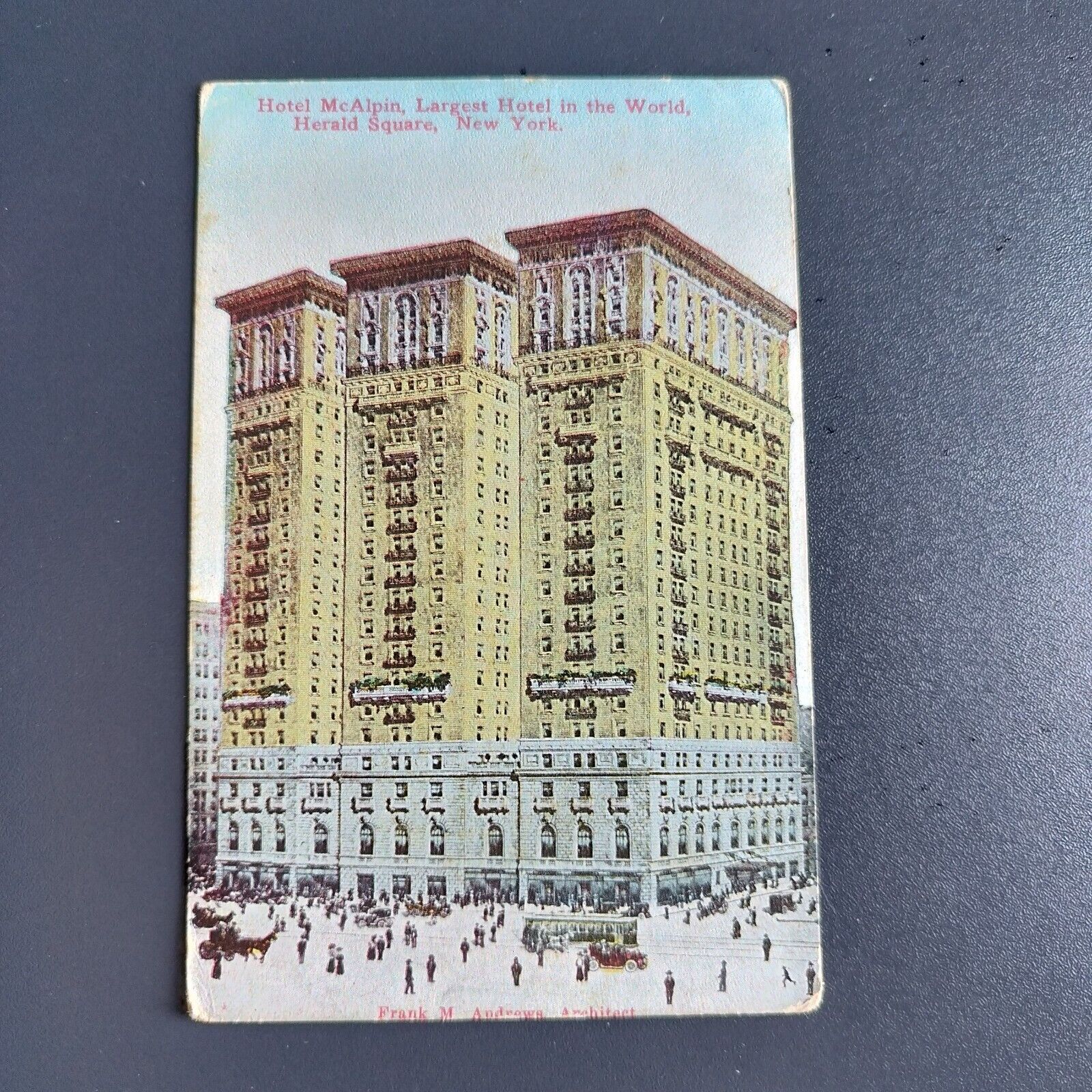 New York  City Hotel McAlpin Herald Square 1910-20 Unposted