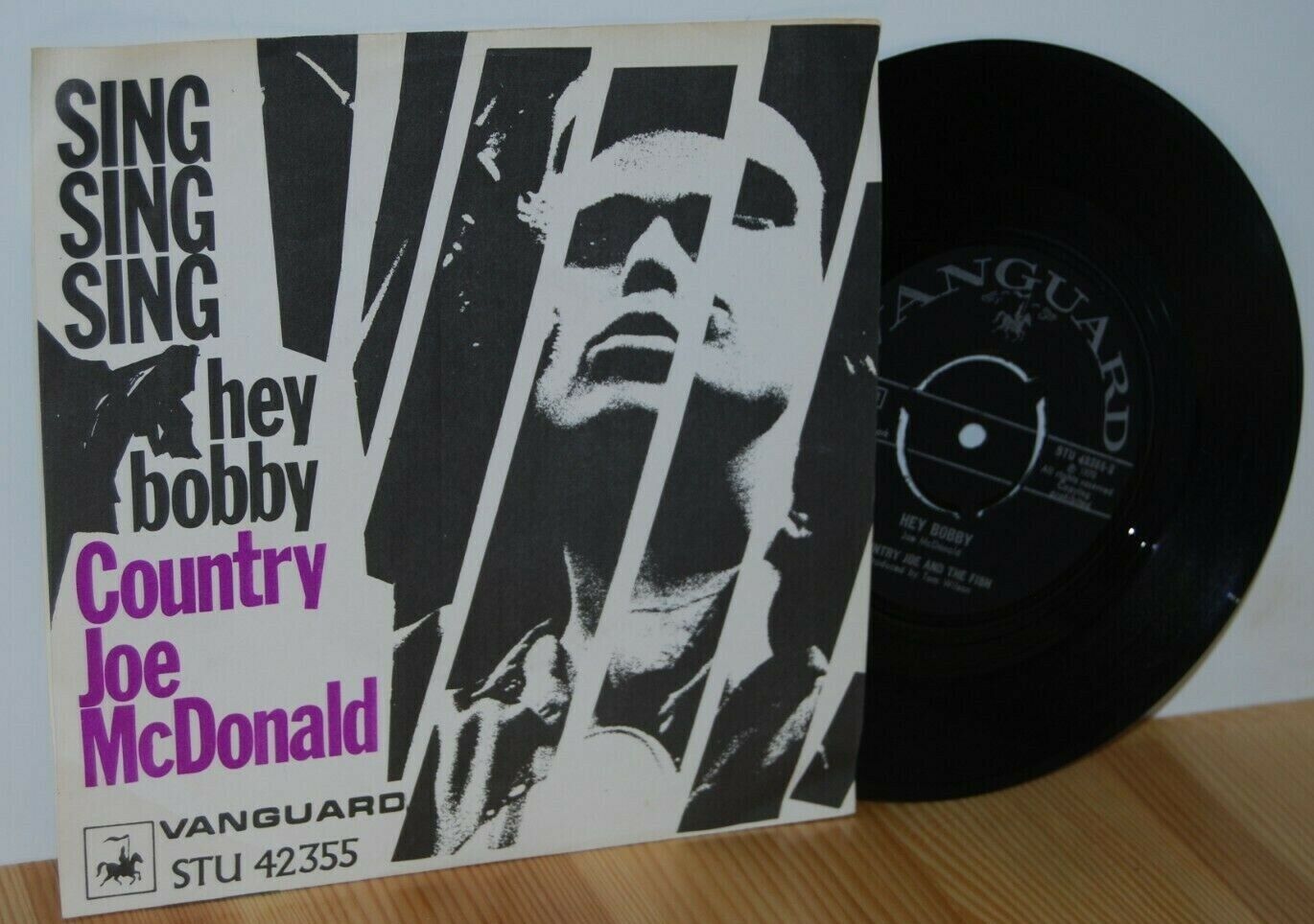 COUNTRY JOE MCDONALD Sing Sing Sing Danish PS Picture Sleeve 45