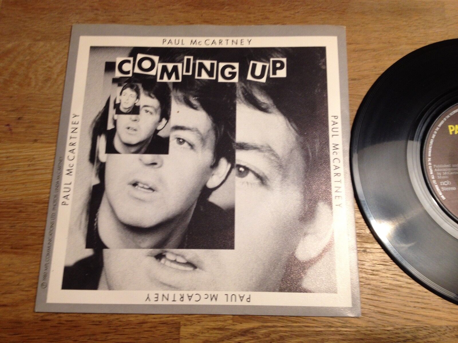 PAUL MCCARTNEY "COMING UP (LIVE) / LUNCH BOX / ODD SOX" 1980 SWEDISH VINYL NCB**