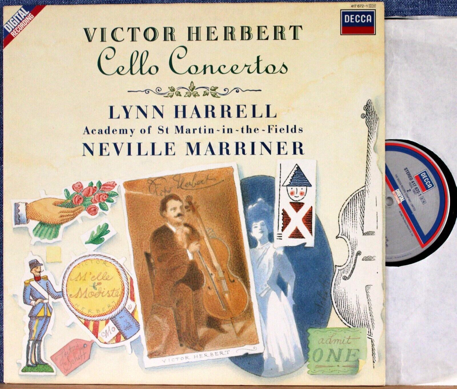 Harrell; Marriner Herbert (Cello concertos) Decca 417 672 dig NM