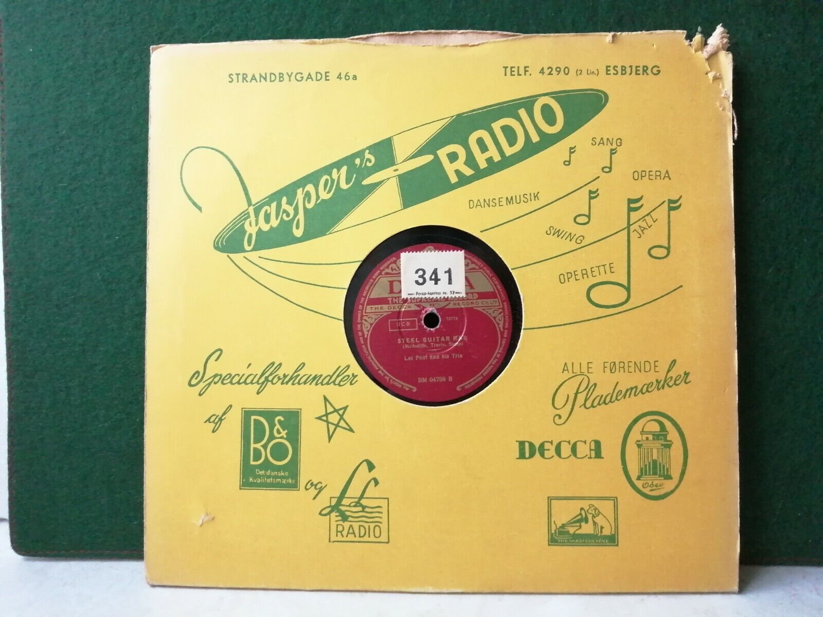 78 rpm shellacLES PAUL AND HIS TRIOGuitar Boogie/Steel Guitar Rag