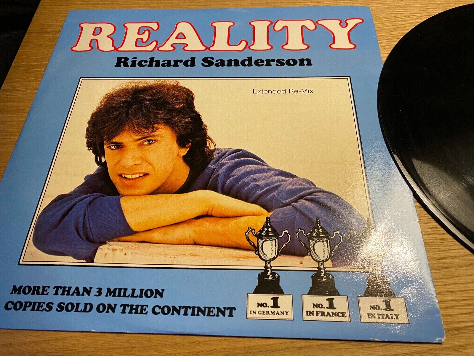 RICHARD SANDERSON "REALITY" 1987 12" VINYL MAXI SINGLE FRITURE RECORDS ST 45 NCB