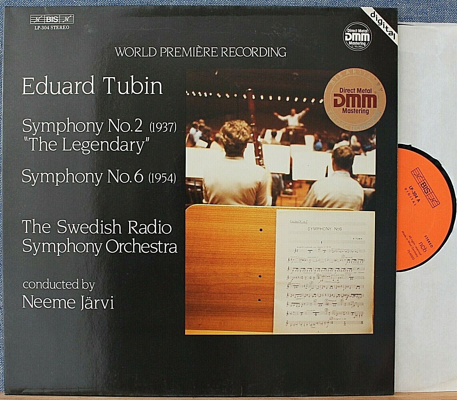 Järvi Tubin (Symphonies 2 + 6) BIS LP-304 dig NM