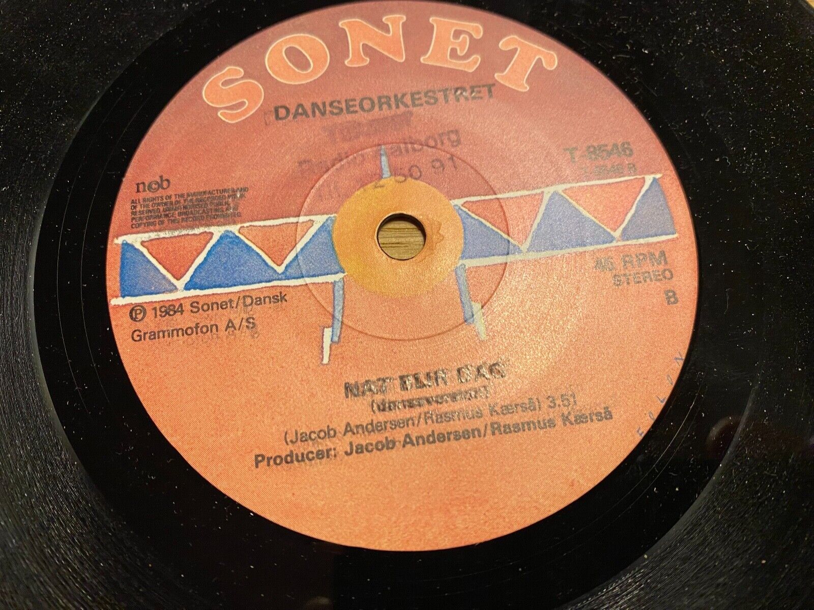 DANSEORKESTRET "NAT BLIR DAG" 1984 SONET/DANSK GRAMMOFON A/S NCB 1 PRESS SWEDEN