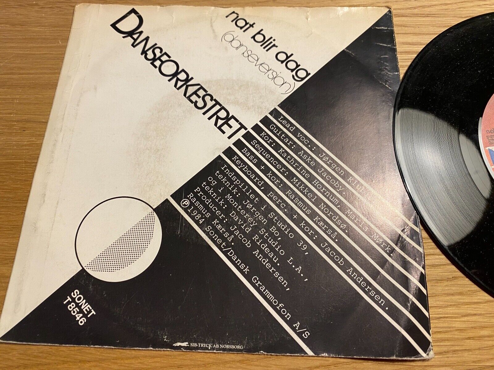 DANSEORKESTRET "NAT BLIR DAG" 1984 SONET/DANSK GRAMMOFON A/S NCB 1 PRESS SWEDEN