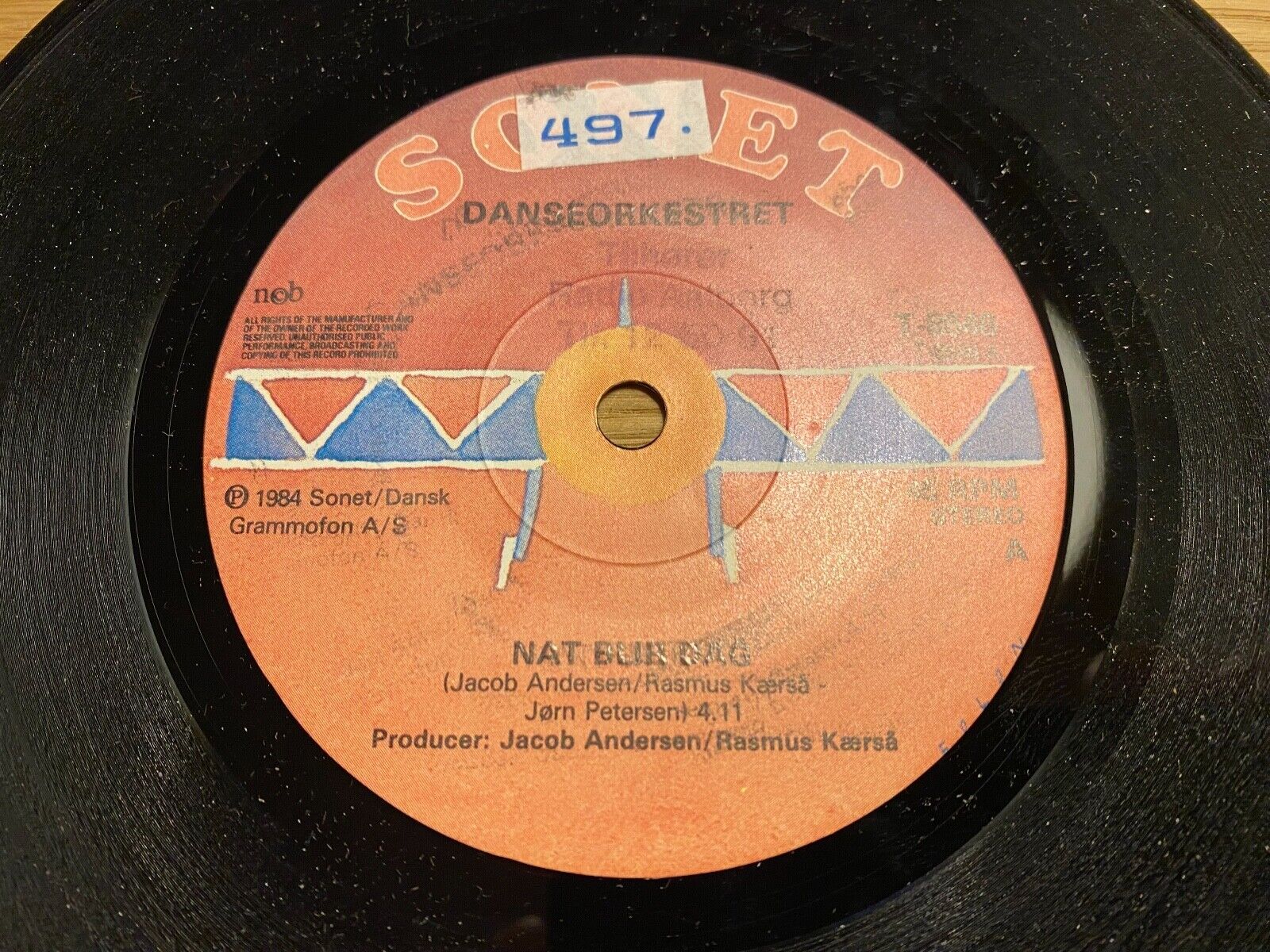 DANSEORKESTRET "NAT BLIR DAG" 1984 SONET/DANSK GRAMMOFON A/S NCB 1 PRESS SWEDEN