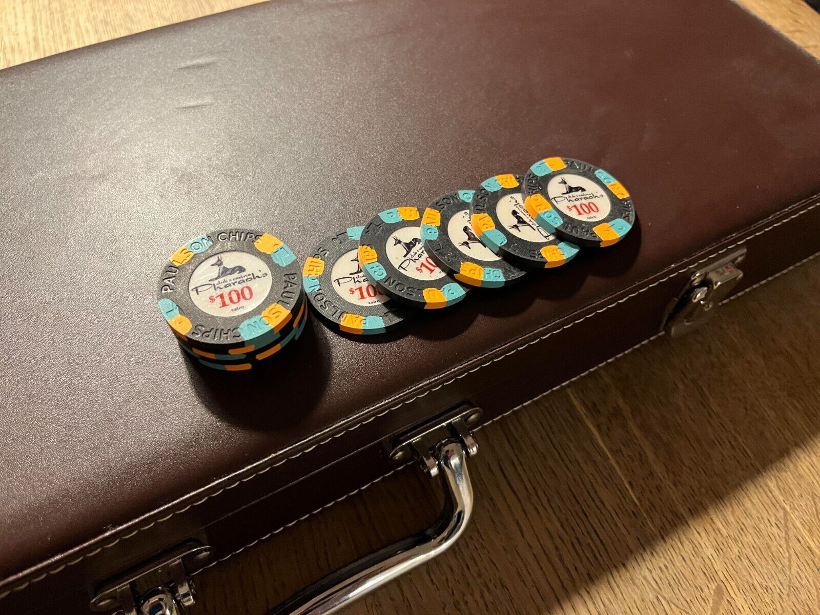 Paulson Pharaoh’s Poker Chips (10 x $100)